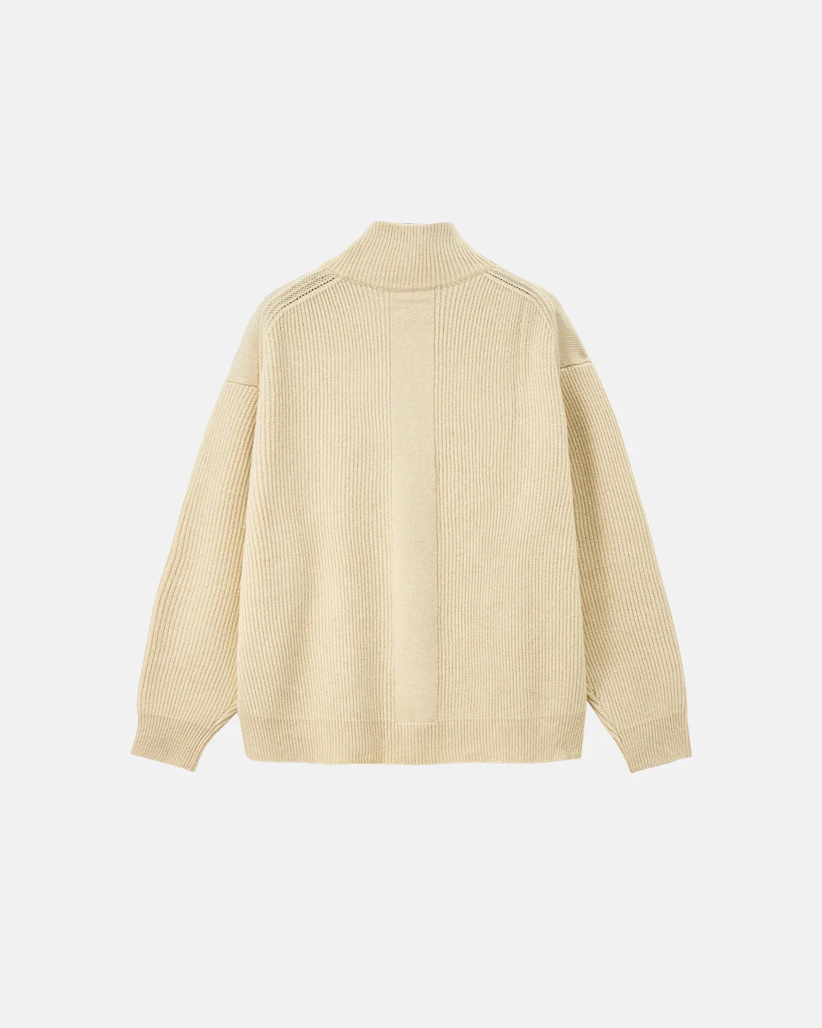 Quarter Zip Up Mock Neck Sweaters | LCDEGO Streetwear