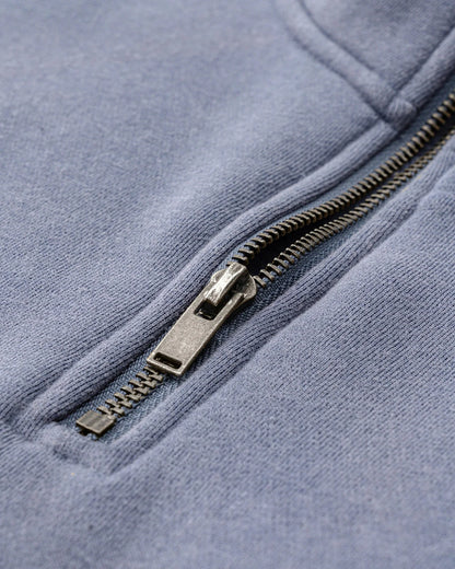 Quarter Zip Up Monkey Washed Sweatshirt | LCDEGO Streetwear