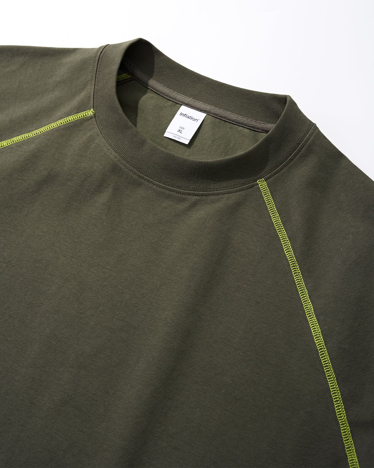Contrast Color Stiching Stretch T-shirt | LCDEGO Streetwear