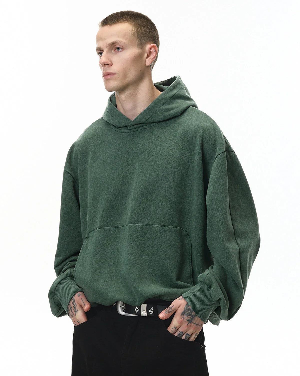 Garment Washed French Terry Hoodies | LCDEGO Streetwear