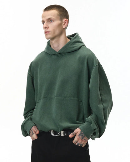 Garment Washed French Terry Hoodies | LCDEGO Streetwear