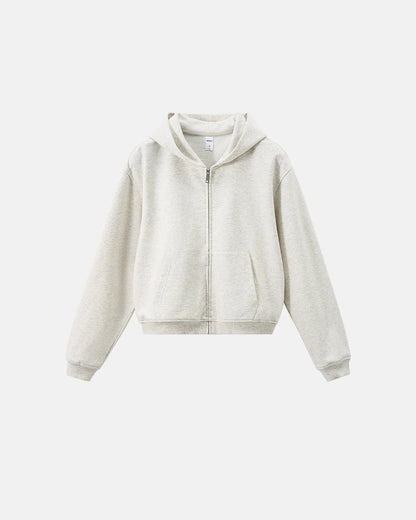 Blank French Terry Zip Up Hoodies | LCDEGO Streetwear