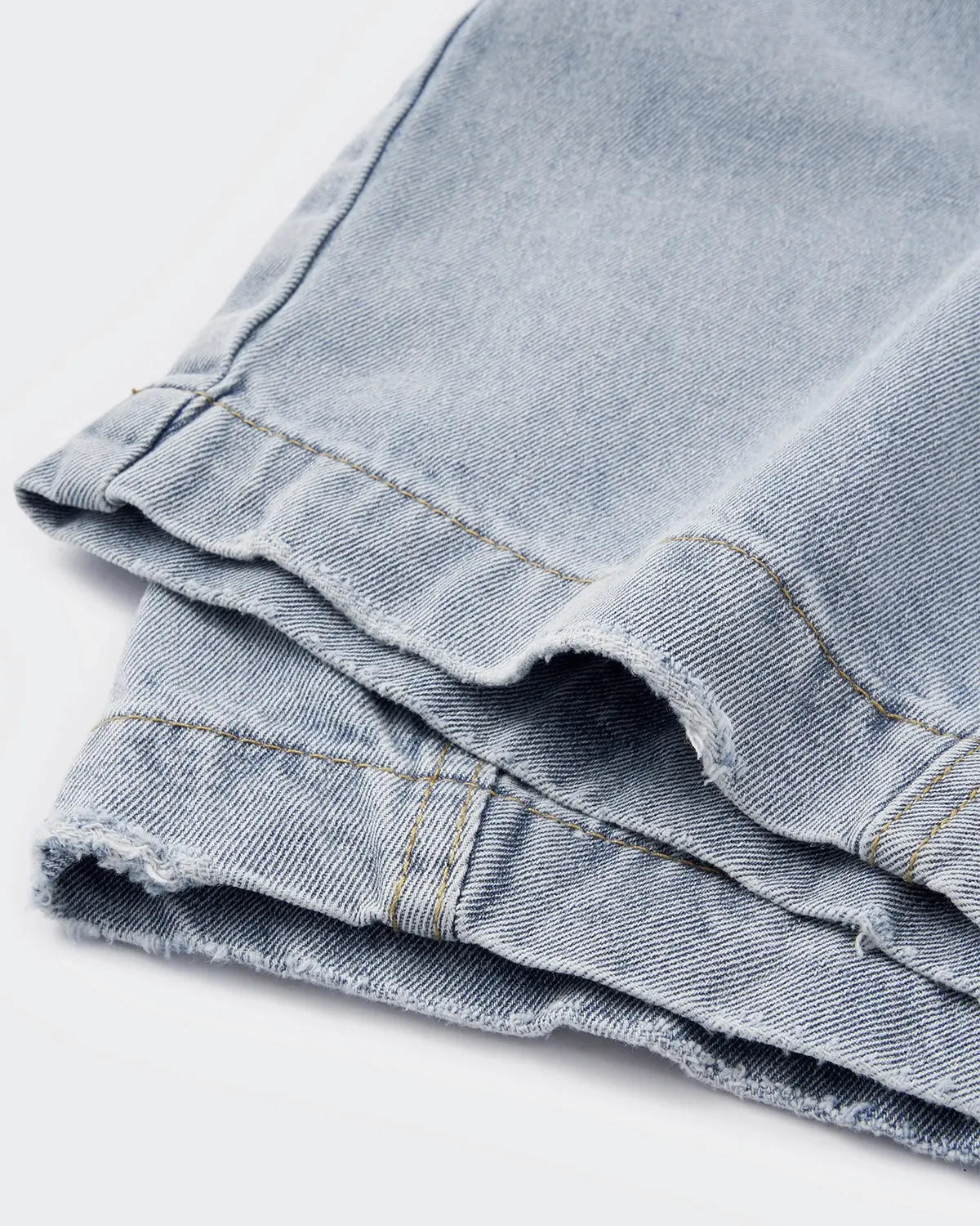Acid Washed Distressed Barrel Jeans | LCDEGO Streetwear