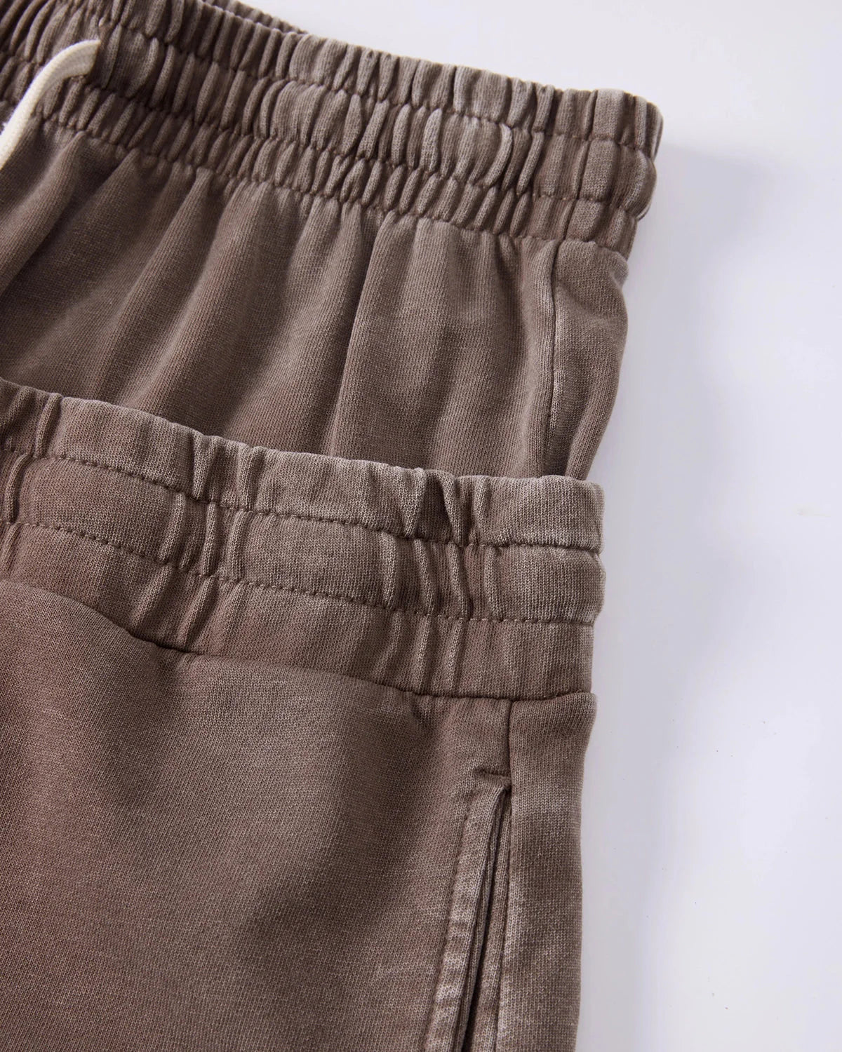 Double Waist Acid Wash Sweat Shorts | LCDEGO Streetwear