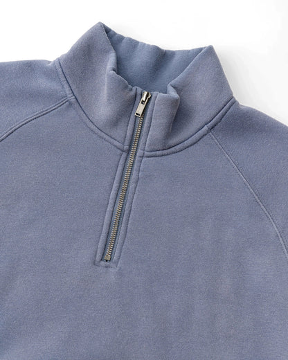 Quarter Zip Up Monkey Washed Sweatshirt | LCDEGO Streetwear