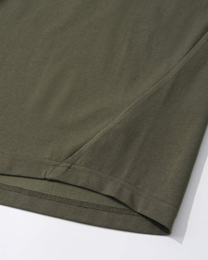 Contrast Color Stiching Stretch T-shirt | LCDEGO Streetwear