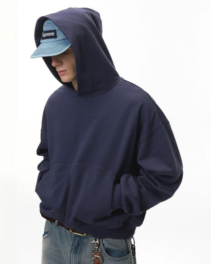 Blank Boxy Fit French Terry Hoodies | LCDEGO Streetwear