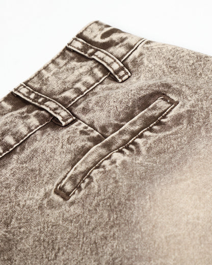 Retro Washed Wide Leg Baggy Jeans | LCDEGO Streetwear