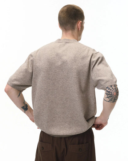 Knitwear Short-sleeved Crewneck Sweater | LCDEGO Streetwear