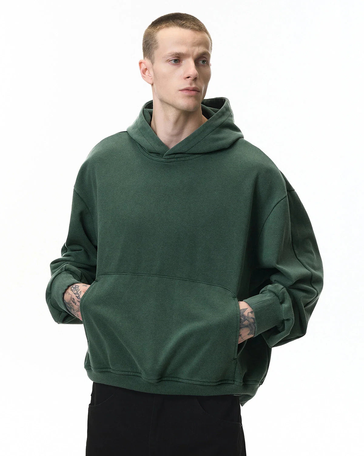 Garment Washed French Terry Hoodies | LCDEGO Streetwear