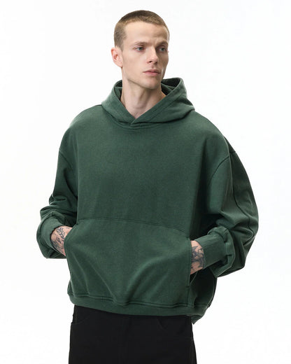 Garment Washed French Terry Hoodies | LCDEGO Streetwear