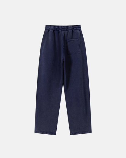 Retro Acid Washed Fleece Straight Leg Joggers | LCDEGO Streetwear