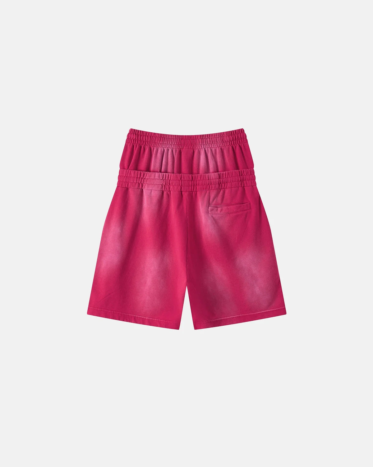 Double Waist Monkey Wash Sweat Shorts | LCDEGO Streetwear
