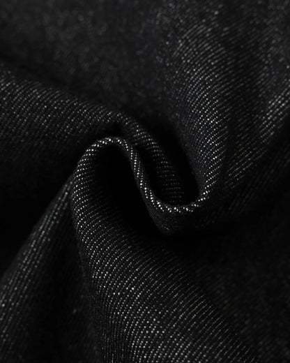 Metal Toggle Raw Denim Jacket | LCDEGO Streetwear