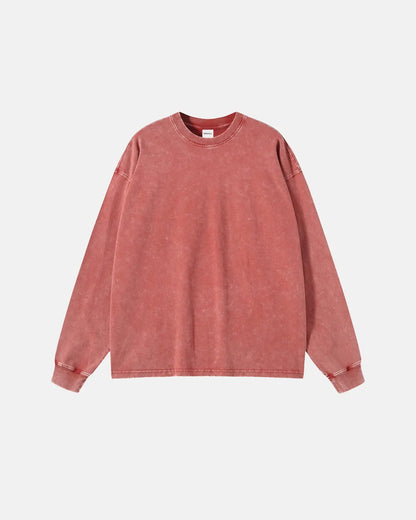 Acid Wash Batik Long Sleeve T-shirts | LCDEGO Streetwear
