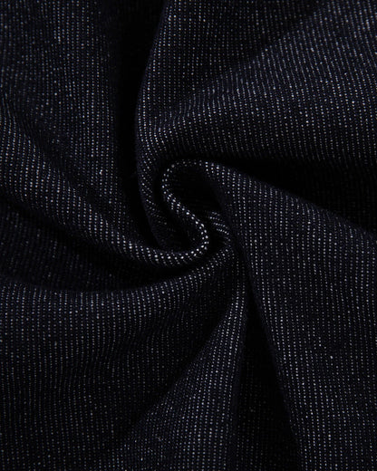 Buttons Up Raw Blue Baggy Jeans | LCDEGO Streetwear