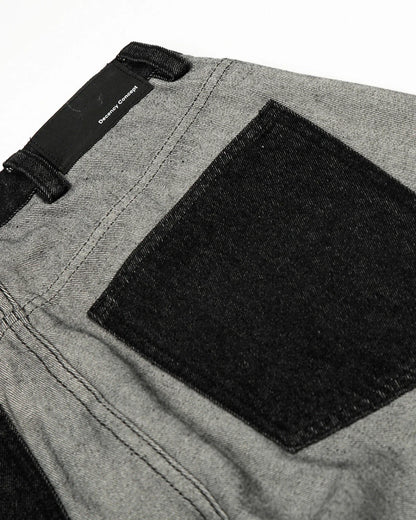 Distressed Reverse Design Baggy Jeans | LCDEGO Streetwear