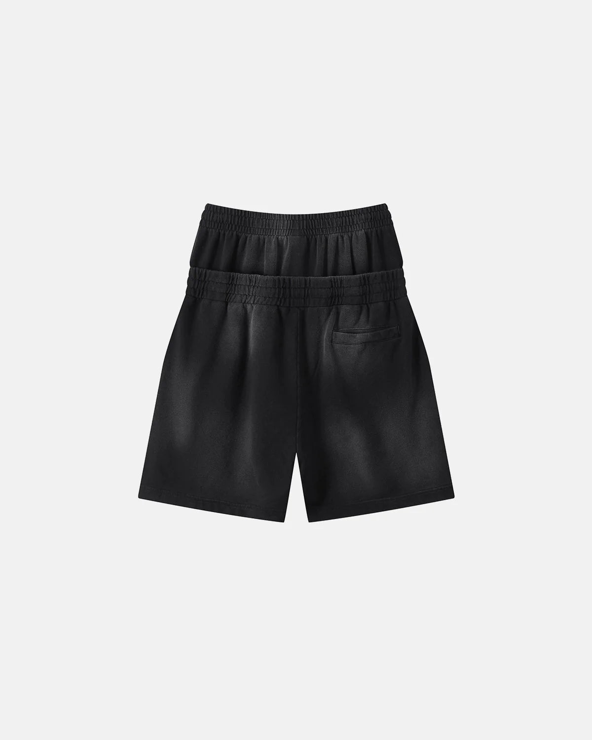 Double Waist Monkey Wash Sweat Shorts | LCDEGO Streetwear