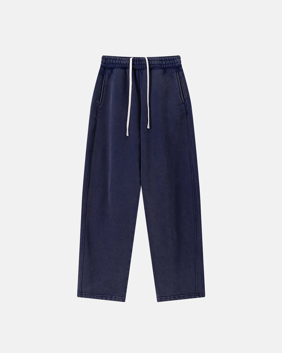 Retro Acid Washed Fleece Straight Leg Joggers | LCDEGO Streetwear