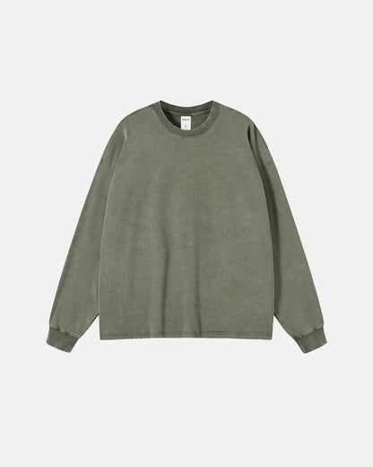 Acid Wash Batik Long Sleeve T-shirts | LCDEGO Streetwear
