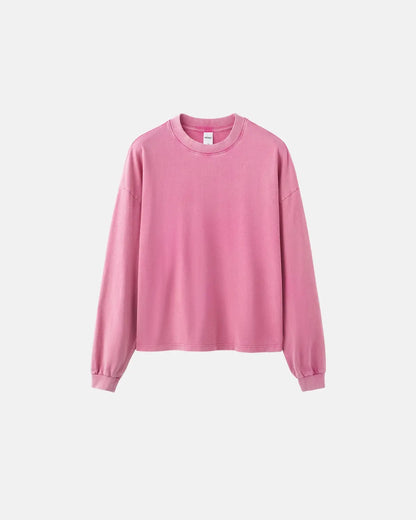 Distressed Washed Long Sleeve Tees | LCDEGO Streetwear
