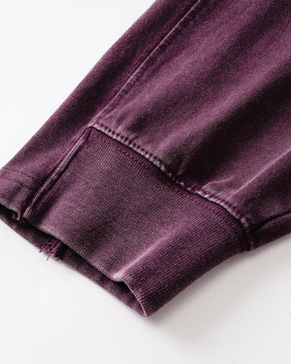 Distressed Aicd Wash Oversized  Long Sleeve Tees | LCDEGO Streetwear