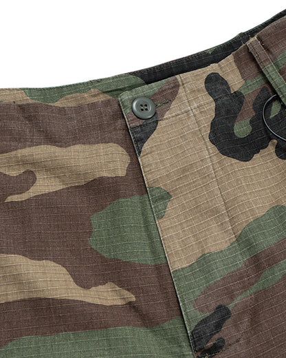 Oversized Camo Cargo Longline Shorts | LCDEGO Streetwear
