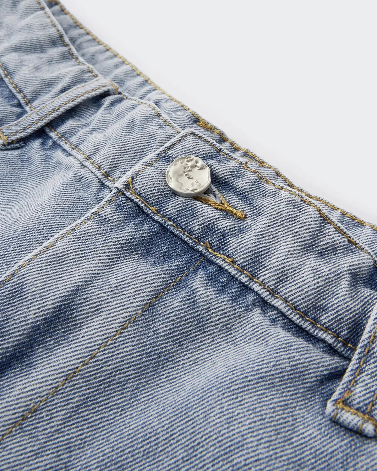 Acid Washed Distressed Barrel Jeans | LCDEGO Streetwear