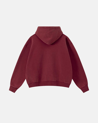 Vintage Washed Fleece Boxy Zip Hoodie | LCDEGO Streetwear
