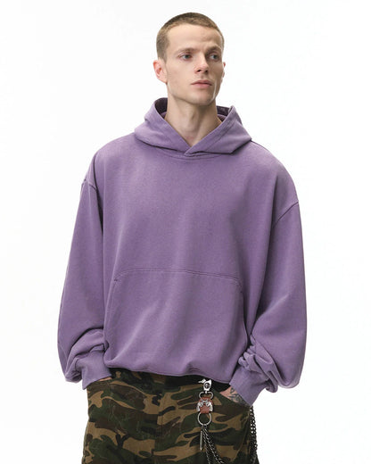 Garment Washed French Terry Hoodies | LCDEGO Streetwear