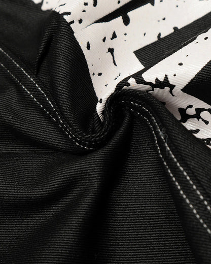 Letter Graphic Cargo Barrel Jeans | LCDEGO Streetwear
