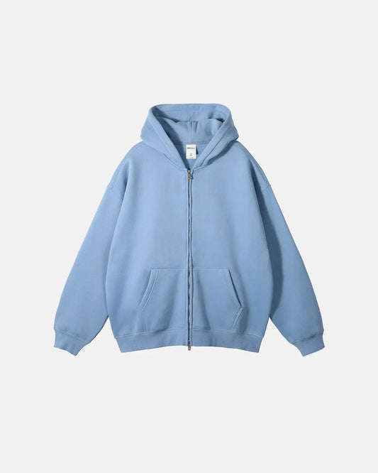 Fleece Double Zip Up Hoodies | LCDEGO Streetwear