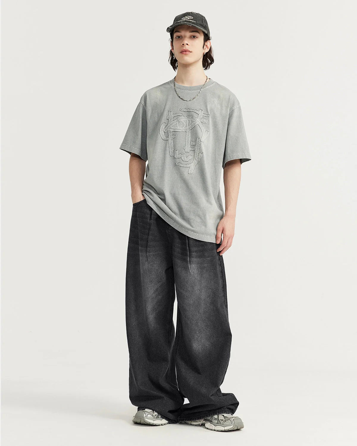 Chill Wide Leg Denim Pants | LCDEGO Streetwear