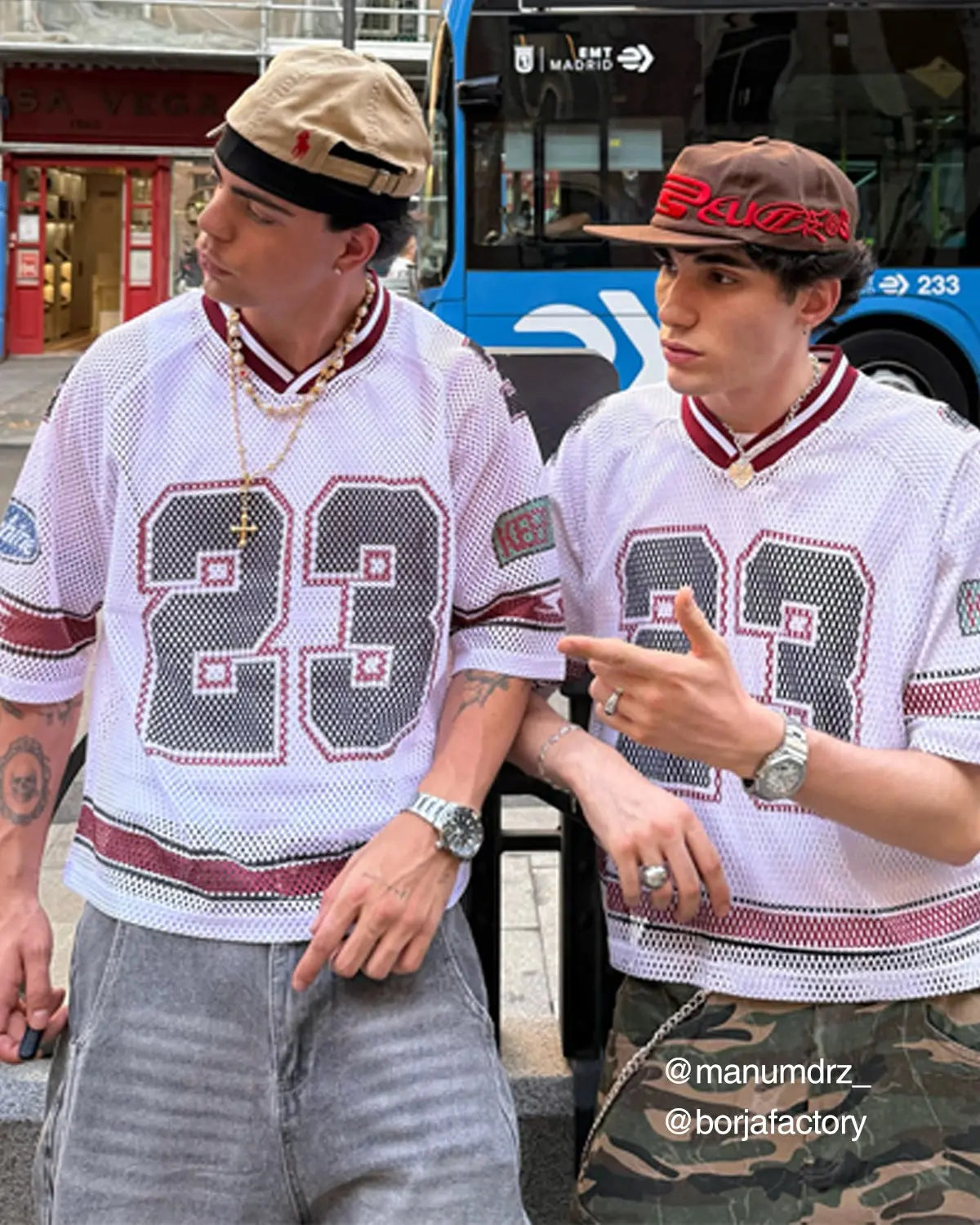 23 Jersey Mesh Print Tee | LCDEGO Streetwear