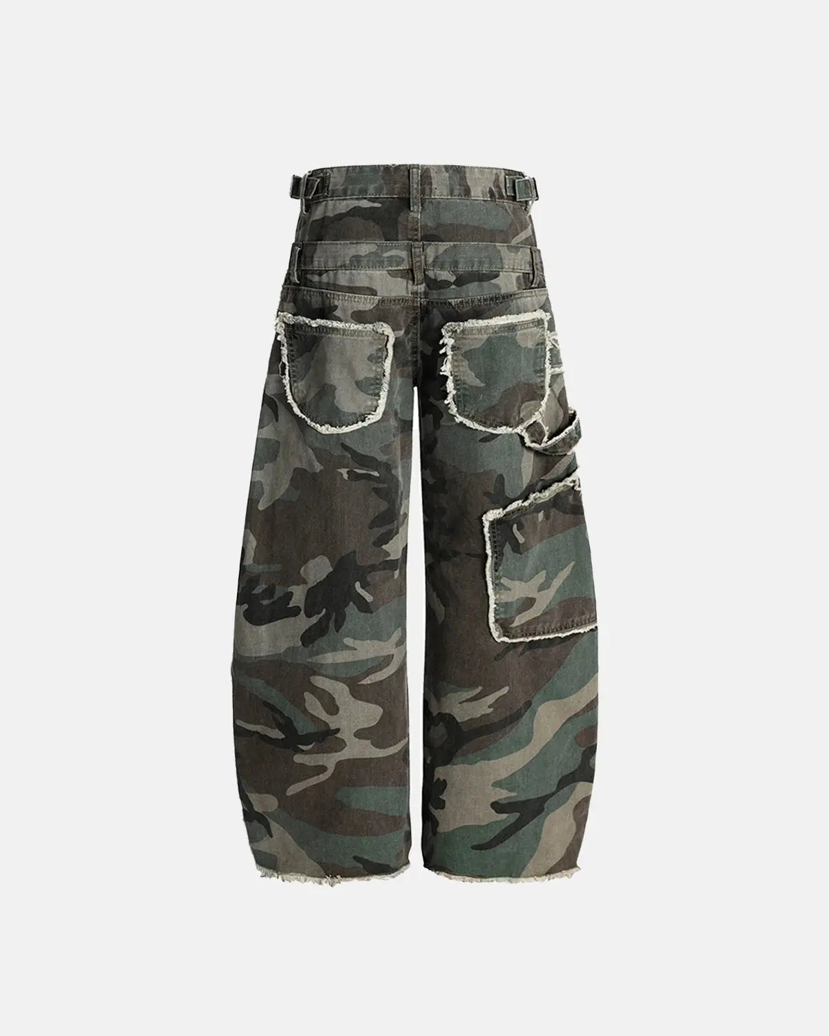 Double Waist Camo Cargo Pants | LCDEGO Streetwear