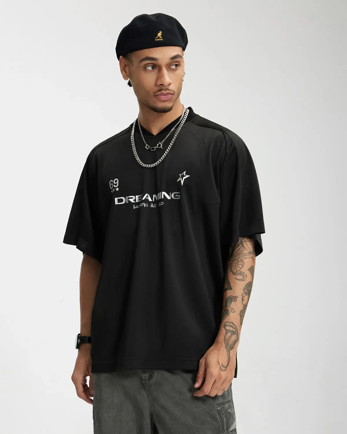 Sportswear Foil Print Jersey | LCDEGO Streetwear