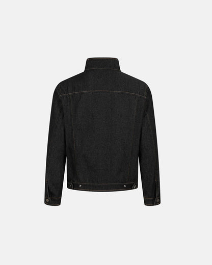 Metal Toggle Raw Denim Jacket | LCDEGO Streetwear