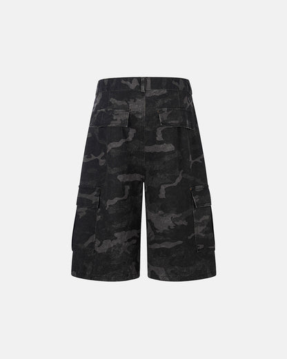 Dark Camo Cargo Shorts | LCDEGO Streetwear