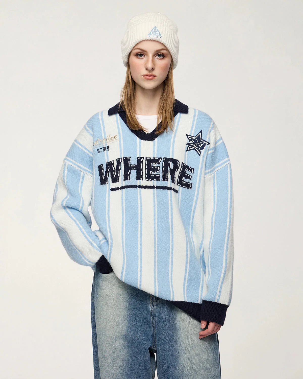 Retro Striped Jacquard Sweaters | LCDEGO Streetwear