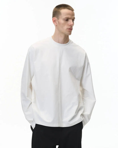 Stitching Oversized Long Sleeve Tees | LCDEGO Streetwear