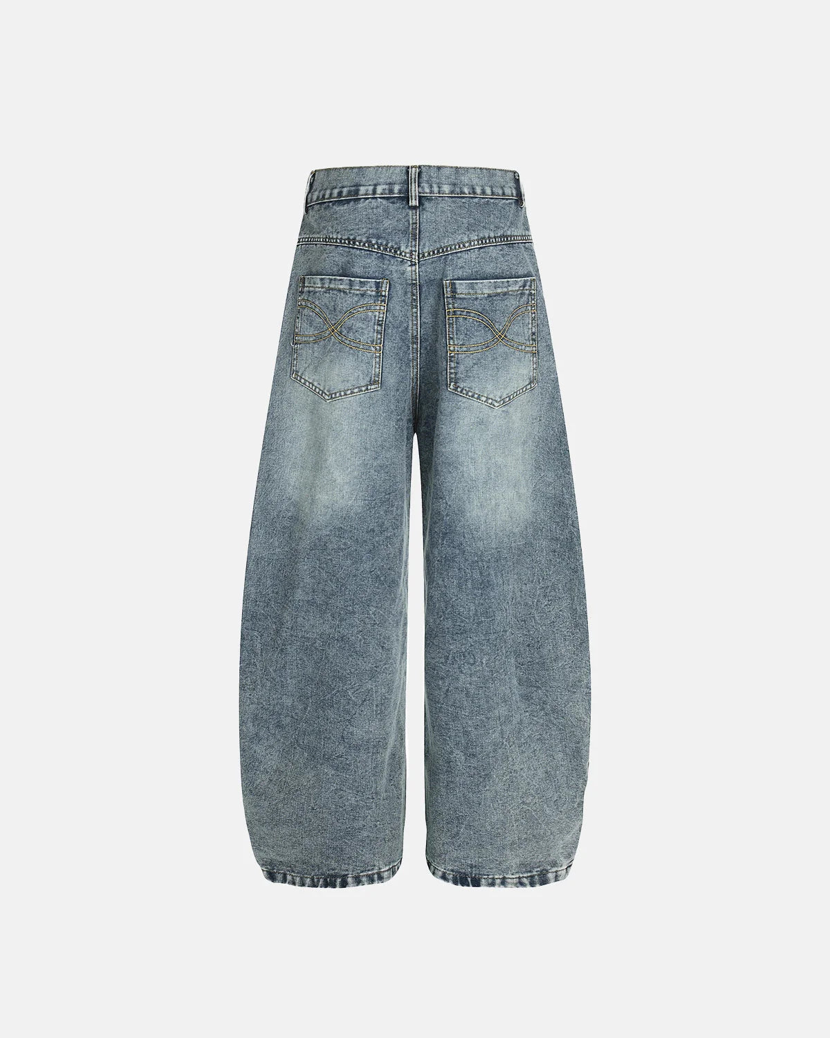 Rivets Embroidered Baggy Jeans | LCDEGO Streetwear