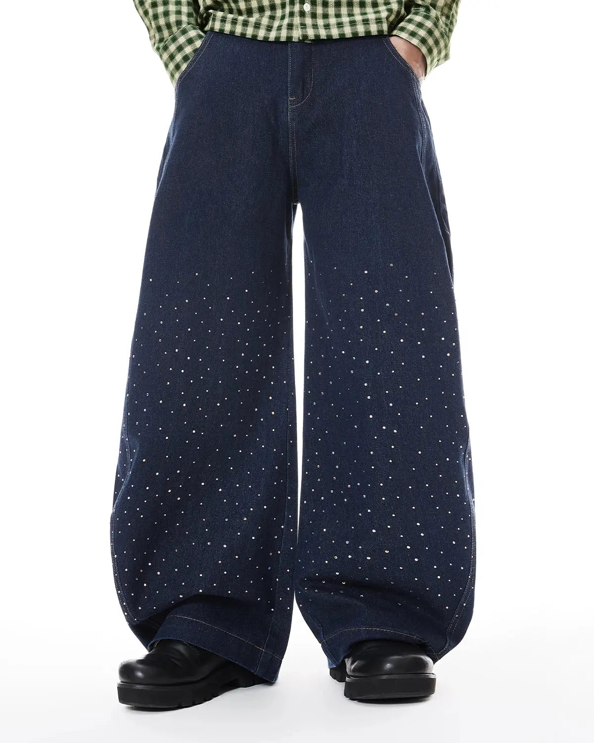 Colorful Rhinestones Ballon?jeans | LCDEGO Streetwear