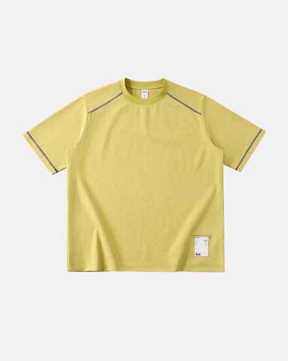Contrast Stitching Activewear T Shirt | LCDEGO Streetwear
