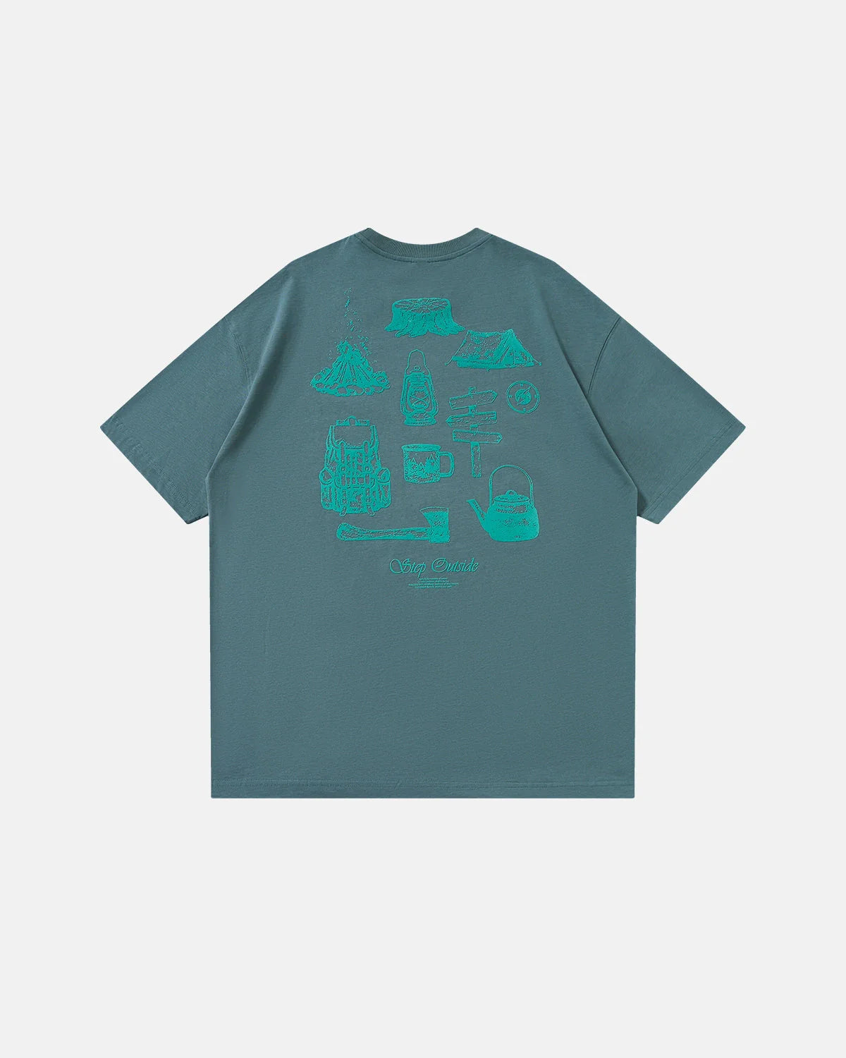 Camping Graphic Cotton Tees | LCDEGO Streetwear