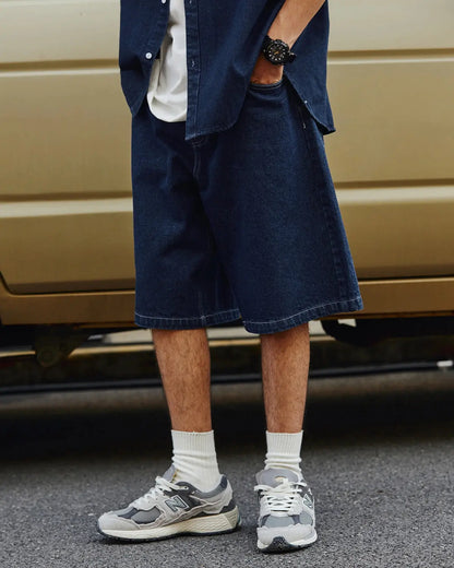 LCDEGO Vintage Straight Washed Jorts