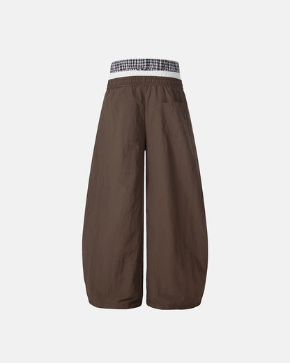 Double Waist Wide Leg Track Pants | LCDEGO Streetwear