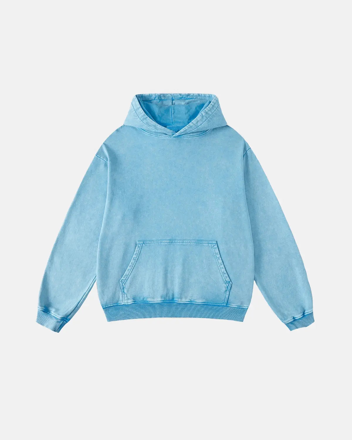 Acid Washed French Terry Hoodies | LCDEGO Streetwear