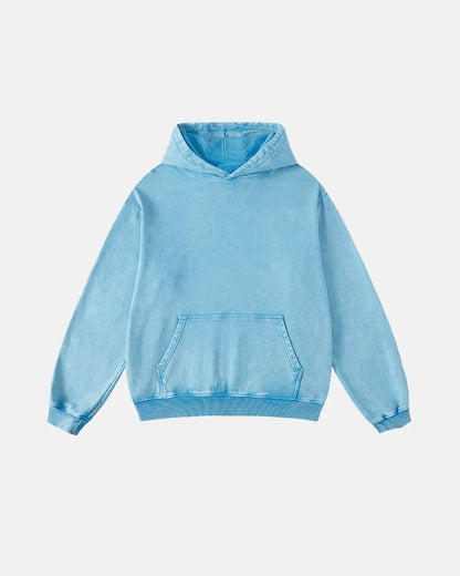 Acid Washed French Terry Hoodies | LCDEGO Streetwear
