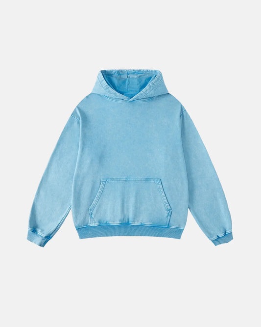 Acid Washed French Terry Hoodies | LCDEGO Streetwear