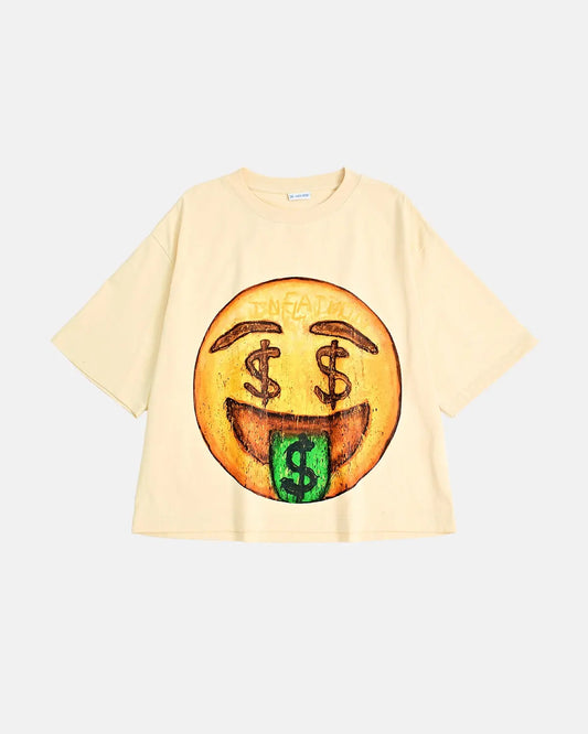 Boxy Smile Graphic T-Shirt | LCDEGO Streetwear